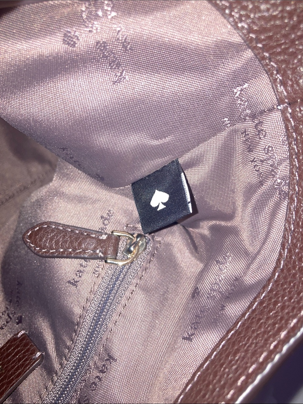 Kate Spade Brown Suede Shoulder Bag - Picture 7 of 11